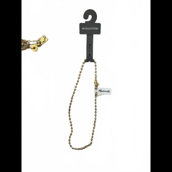 NWT Madewell Gold Beaded Necklace - Picture 1 of 3